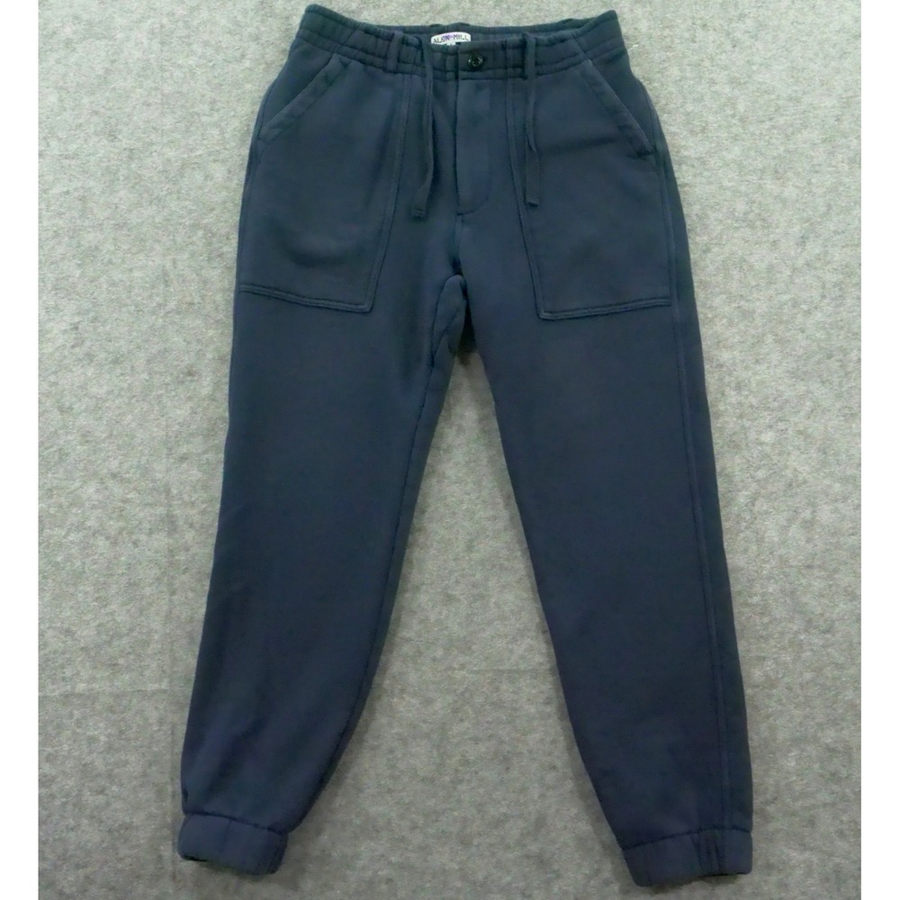 Alex Mill Sweatpants Mens Medium Blue Terry Cloth Jogger Elastic Waist Drawstrin